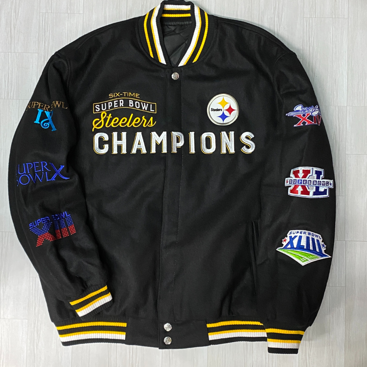 DeLONG製 ヴィンテージ NFL ナイロン Steelers スタジャン | DeLONG製