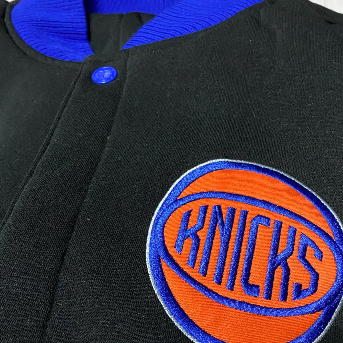 USA正規品 【XL】 JHデザイン NBA ニューヨーク ニックス NY Knicks リバーシブル 3Way スタジアムジャンパー スタジャン 青 黒 バスケ_画像8