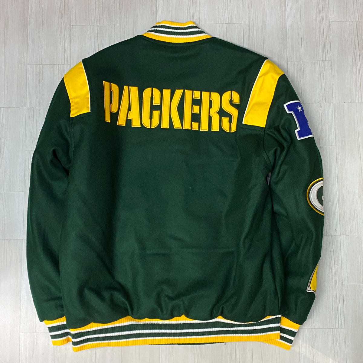 USA正規品 【XL】 NFL公式アイテム JHデザイン Packers グリーンベイ パッカーズ 緑 リバーシブル スタジアムジャンパー NFC スタジャン _画像4