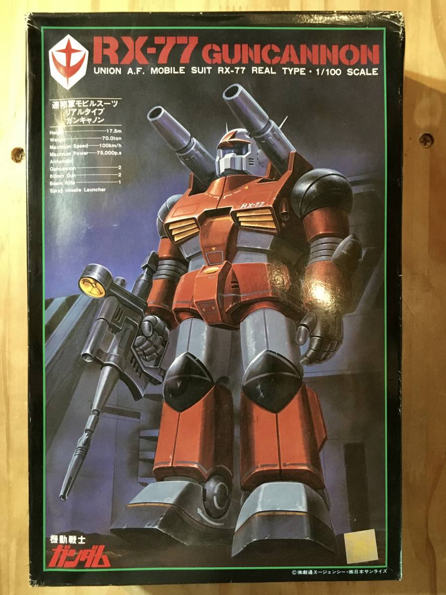 1/100・連邦軍 モビルスーツ リアルタイプ ガンキャノン〈ストック品〉機動戦士ガンダム　旧バンダイマーク 36274－700_画像1