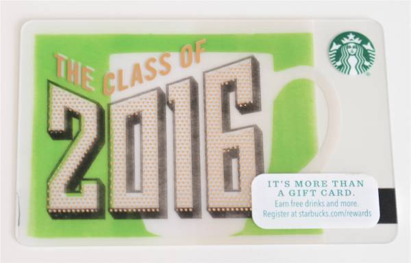 訳あり★北米USAアメリカ海外★スタバ スカード　Class of 2016_画像1