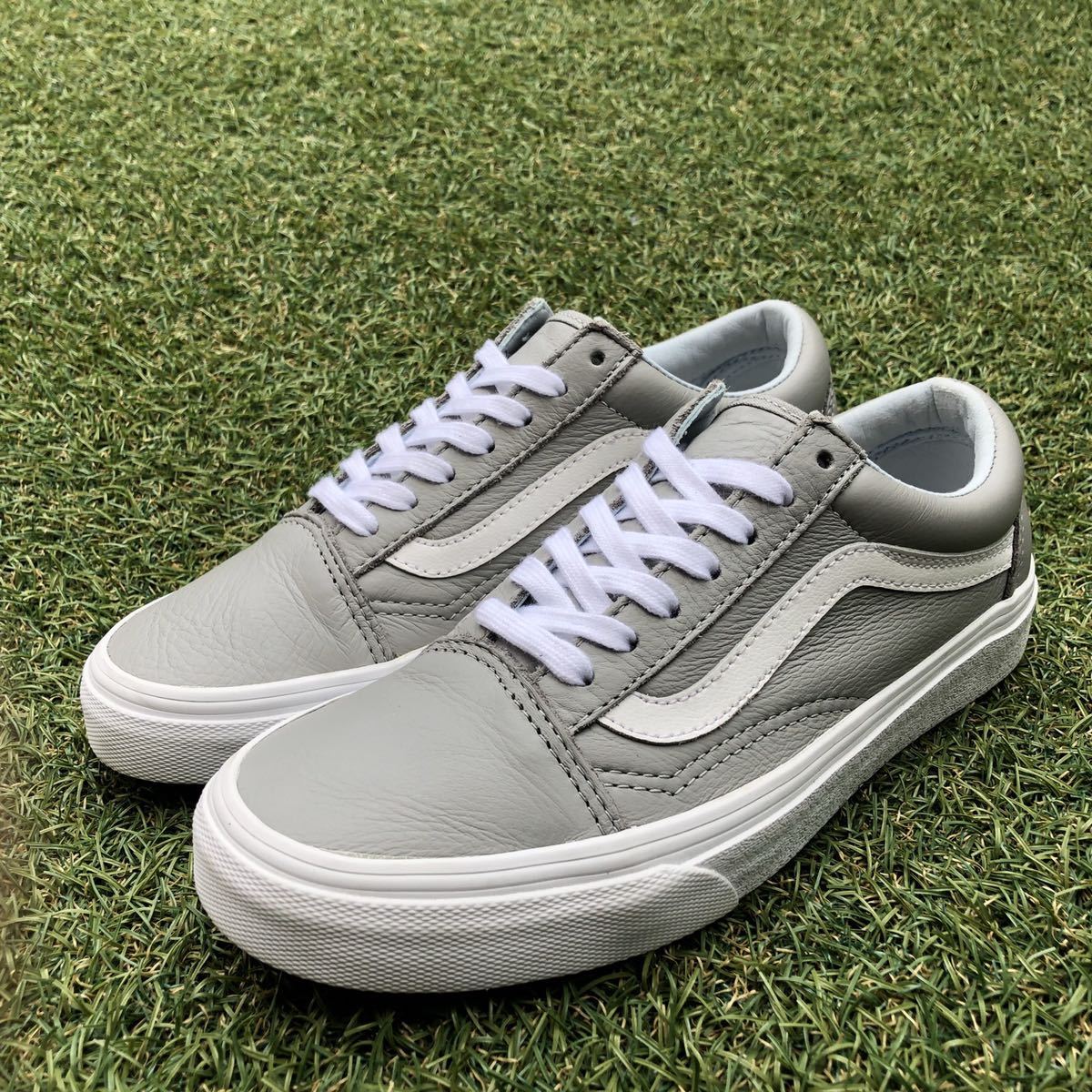 美品23.5 US企画！VANS OLDSKOOL LEATHER ヴァンズ オールドスクール レザー G324_画像4