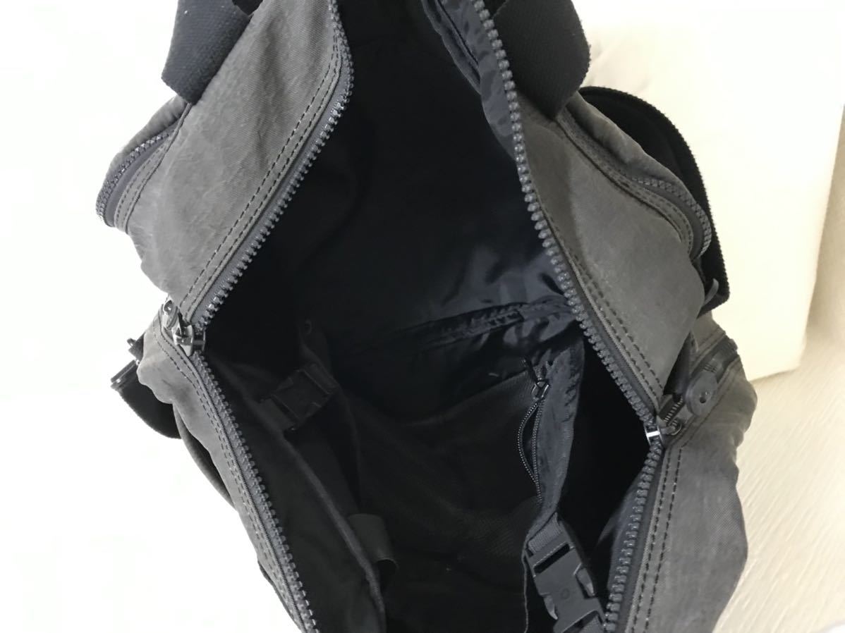  подлинный товар Kipling kipling нейлон 3WAY рюкзак сумка бизнес сумка на плечо упаковка задний женский мужской серый 