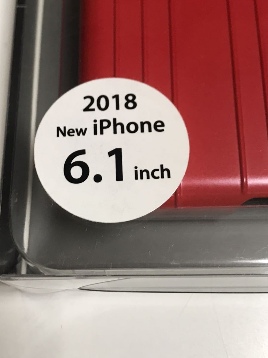 匿名送料込み iPhoneXR用カバー 耐衝撃ケース　ARMZ スーツケースデザイン レッド 赤色 新品 iPhone10R アイホンXR アイフォーンXR/HW4_画像4