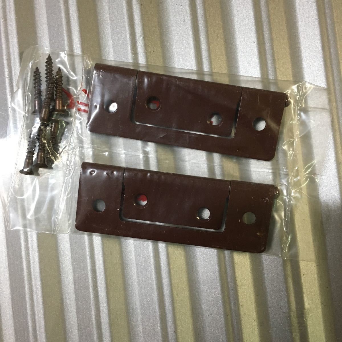  flash hinge urumi color ( light brown group ) 64mm 4 pieces set unused hinge non-standard-sized mail shipping possible 