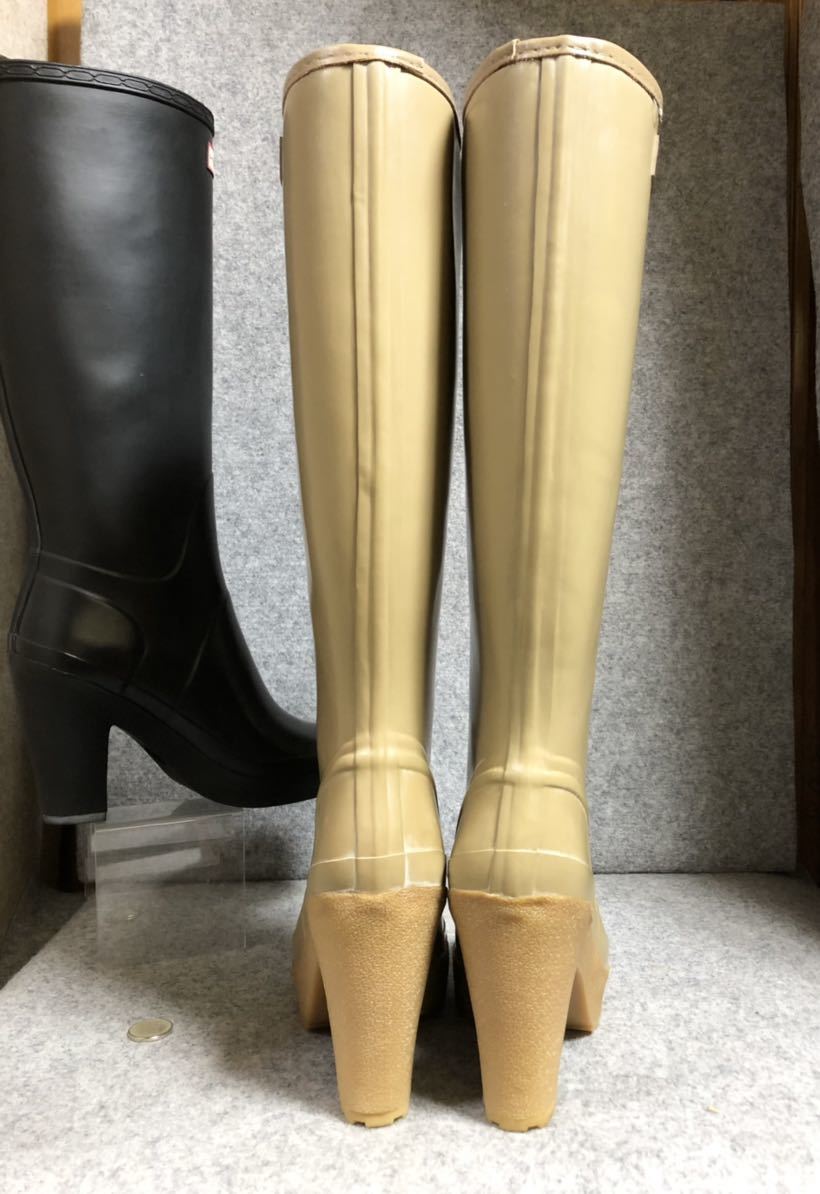 半額品 23.5~24㎝ 美品HUNTERロングレインブーツUK5 ハンター11
