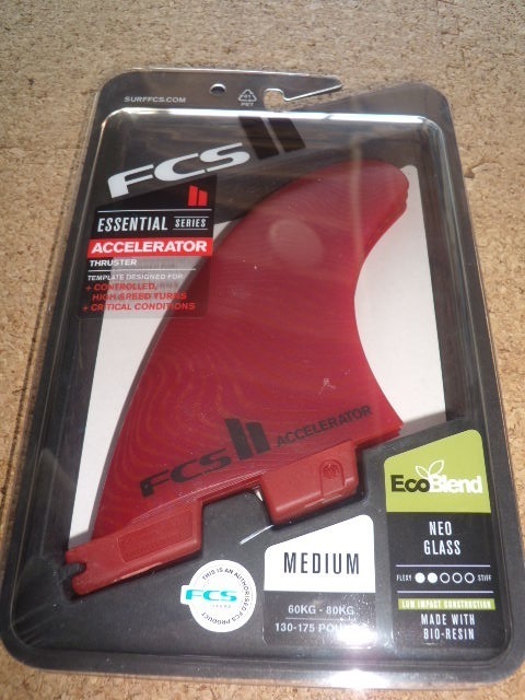 送料無料▲FCS II ACCELERATOR NEO GLASS ECO　Tri Set Medium Fins_画像4