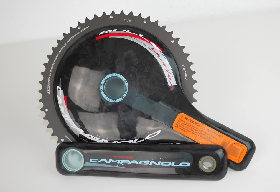 新品 145,000円 CAMPAGNOLO BULLET ULTRA 11速sカンパニョーロ バレット FC13-BUU593C クランクセット175 mmカーボン53/39トライアスロンTT_画像2