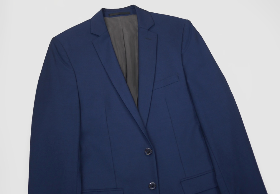 美品 38,000 JAKESスーツ テーラードジャケット ブレザー ビジネスMサイズ46ネイビー48オフィスL濃紺APCフォーマルRRL結婚式スリムフィット
