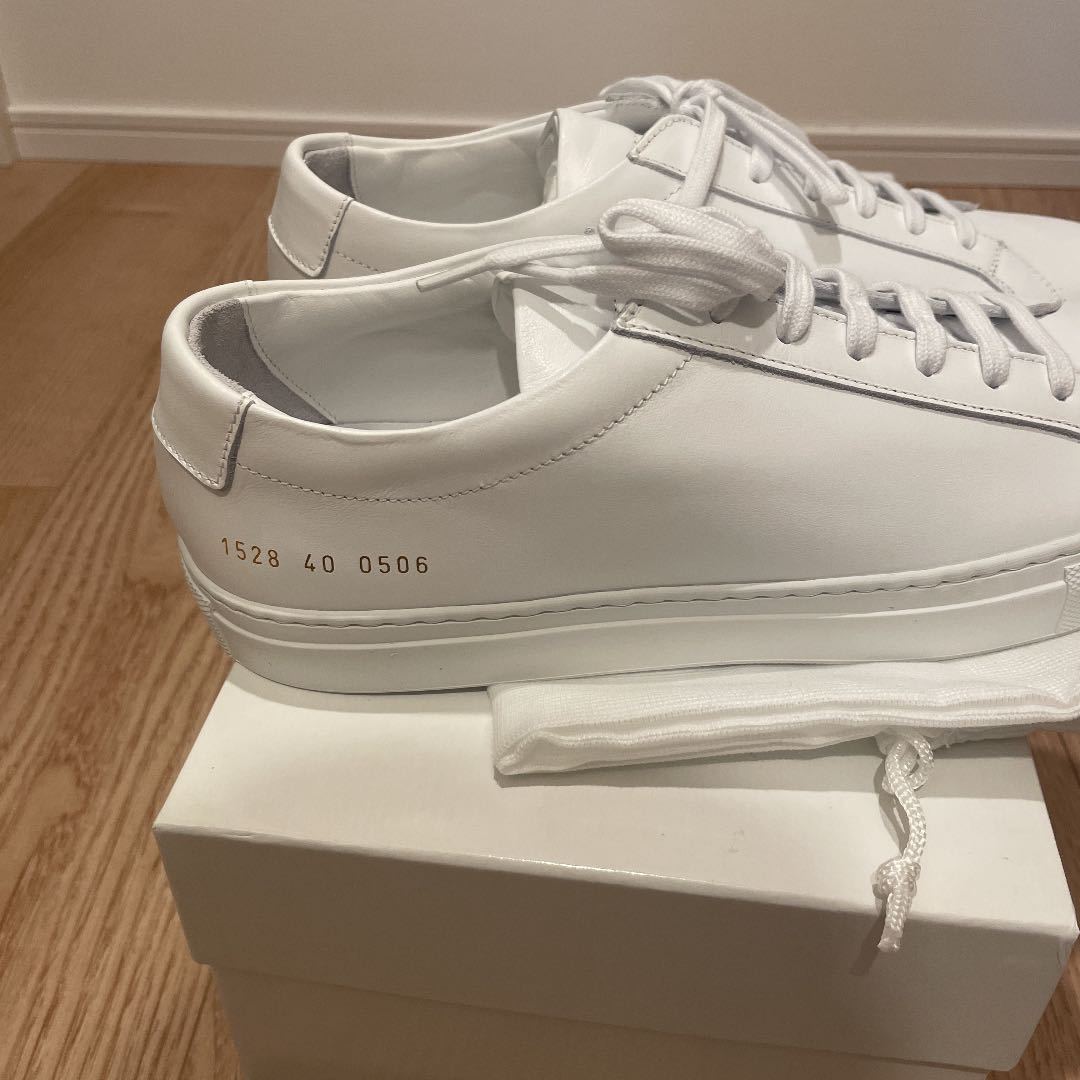 新品 コモン プロジェクト Common Projects 白 スニーカー レザー