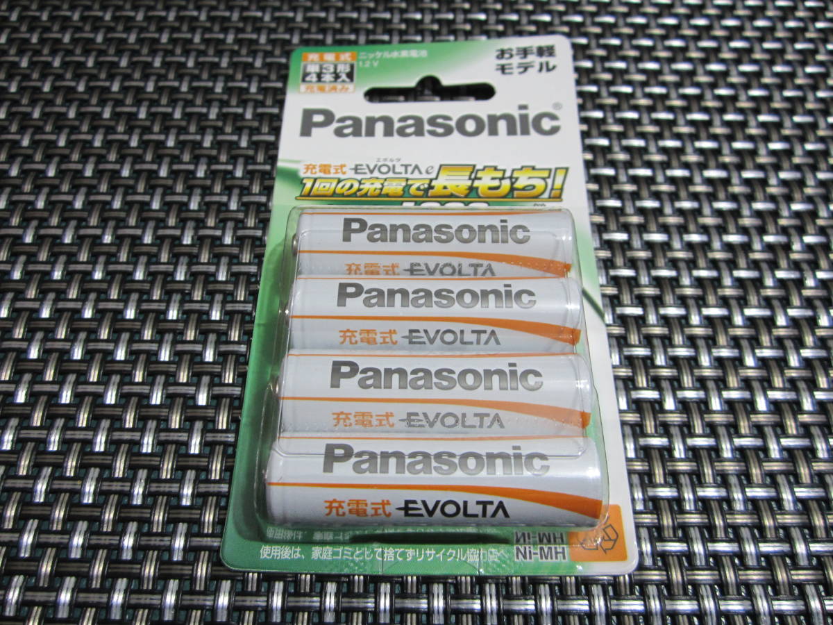 * attention! new goods unopened * Panasonic rechargeable evo ruta single 3 shape 4ps.@ pack ( easy model ) BK-3LLB/4B great popularity commodity (*^^)v