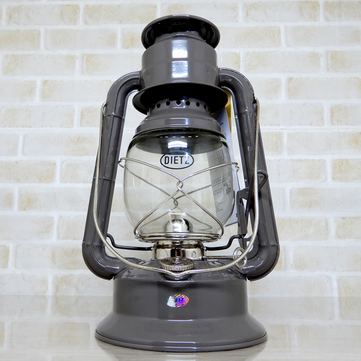 替芯付【送料無料】新品 Dietz #30 Little Wizard Oil Lantern Grey Nickel Trim 日本未発売 ◇デイツ グレー ニッケル ハリケーンランタン