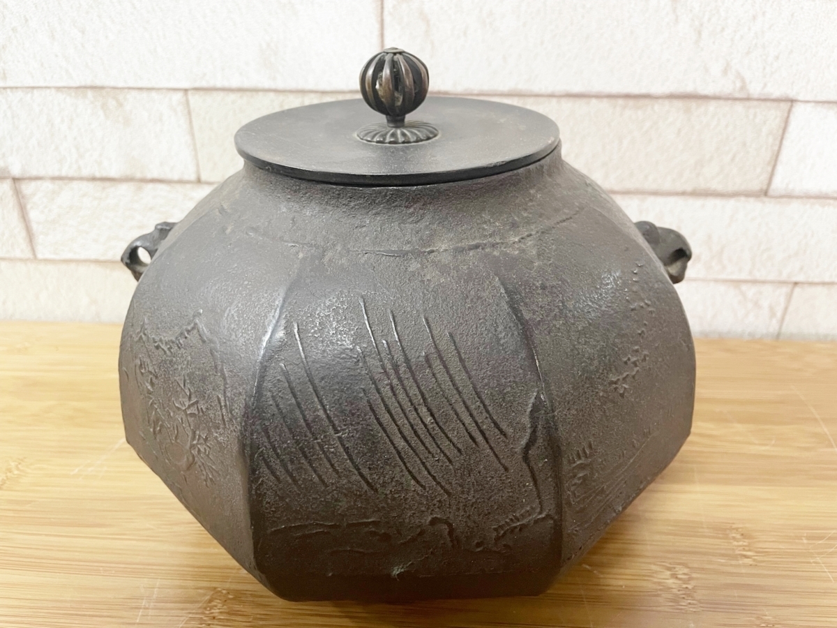 風炉釜 茶釜 鉄製 釜 炉釜 鉄瓶 茶道具 工芸品 金属工芸 コレクション