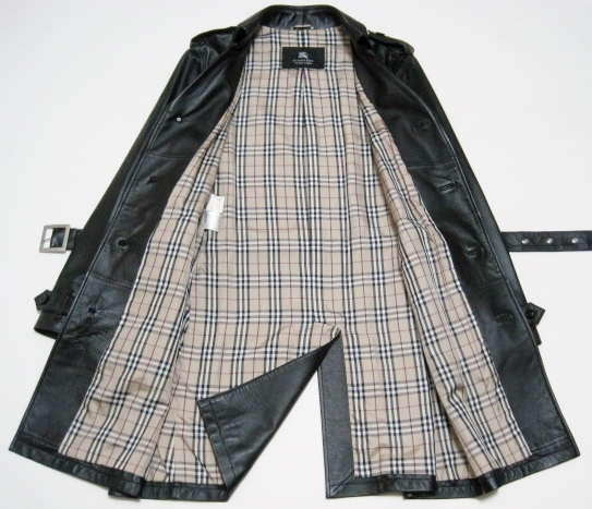 キムタク着 希少 BURBERRY BLACK LABEL ラムレザー トレンチ キムタク着 希少 BURBERRY BLACK LABEL ラムレザー トレンチ