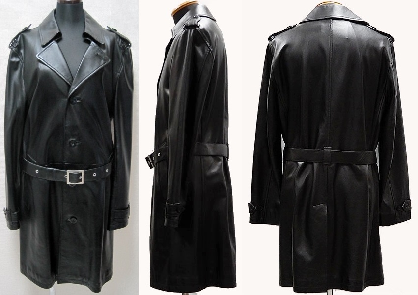 キムタク着 希少 BURBERRY BLACK LABEL ラムレザー トレンチ キムタク着 希少 BURBERRY BLACK LABEL ラムレザー トレンチ