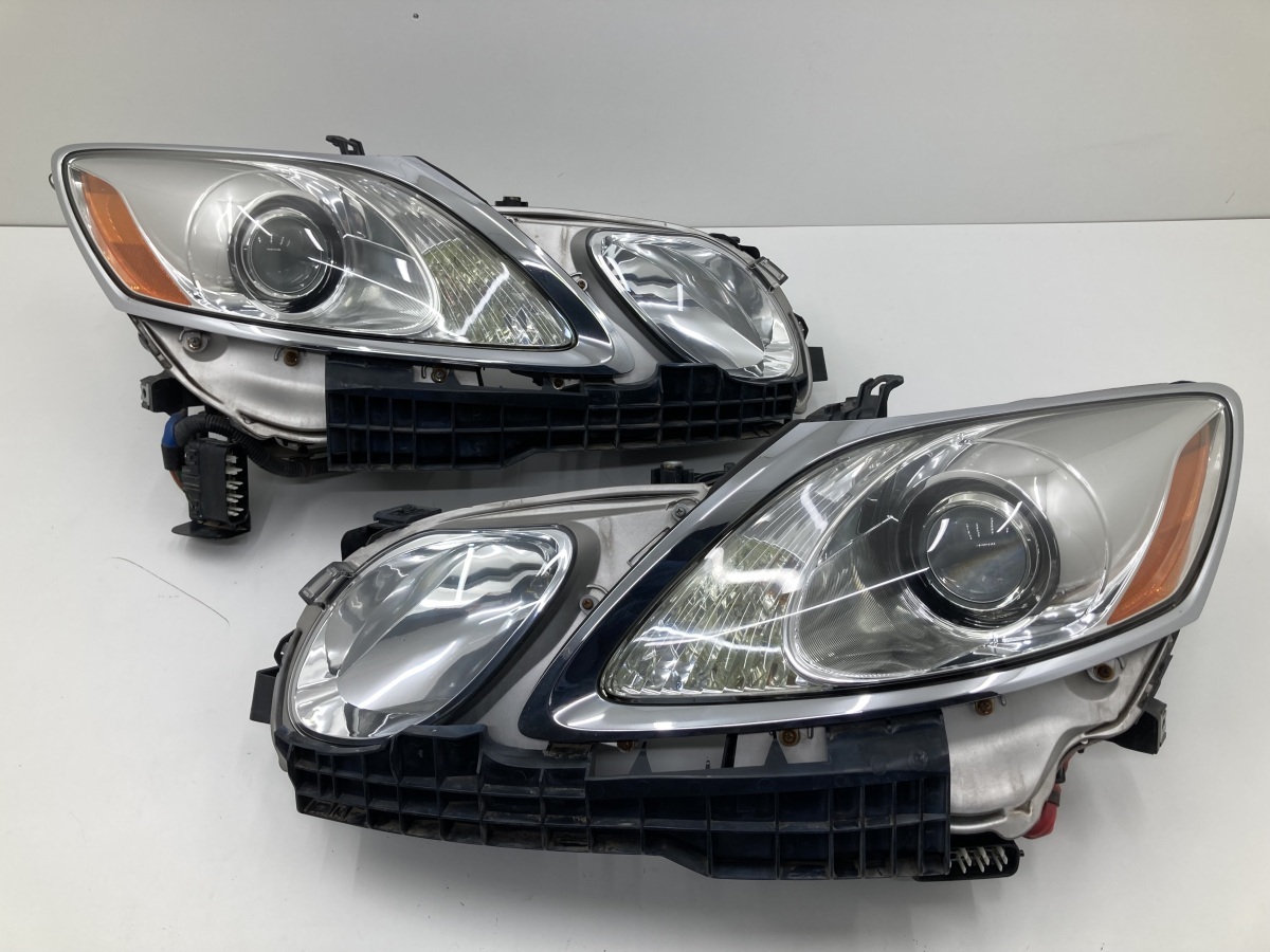 良品 点灯OK レクサス GS350 GRS191 純正 HID ヘッドライト 左右セット