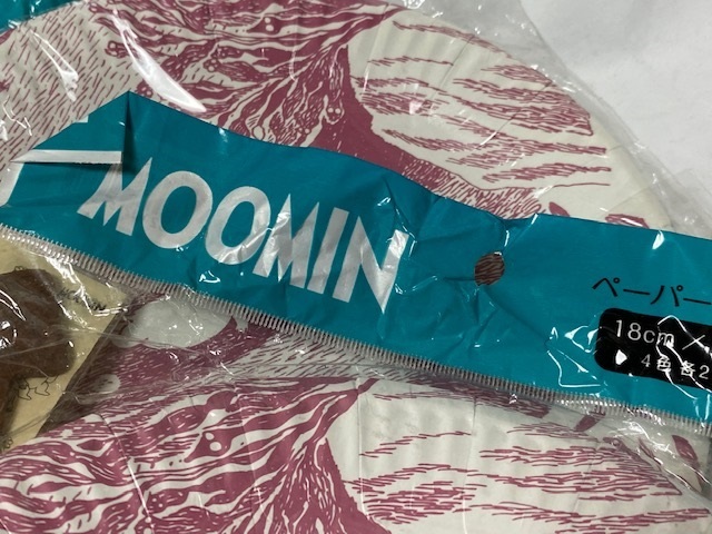 ムーミン MOOMIN ペーパープレート 3セット（8枚入り） + 木製フォーク 2点セット 　 展示品　_画像3