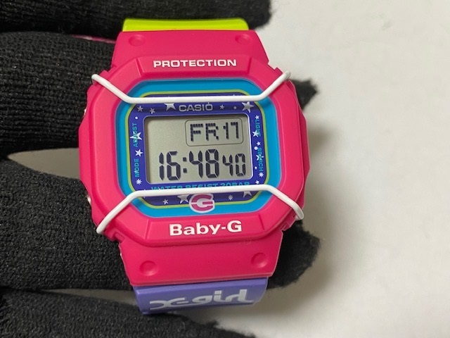 カシオ CASIO Baby-G ベイビージープロテクター X-girl タイアップモデル BGD-500XG-4JR 展示未使用品 箱無の画像1