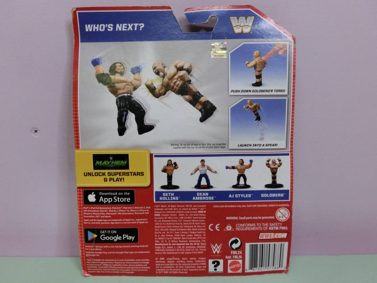 WWE ビル・ゴールドバーグ フィギュア人形 プロレス MATTELマテル WWF WCW HASBRO ハズブロ Bill Goldberg Figure 超人類_画像3