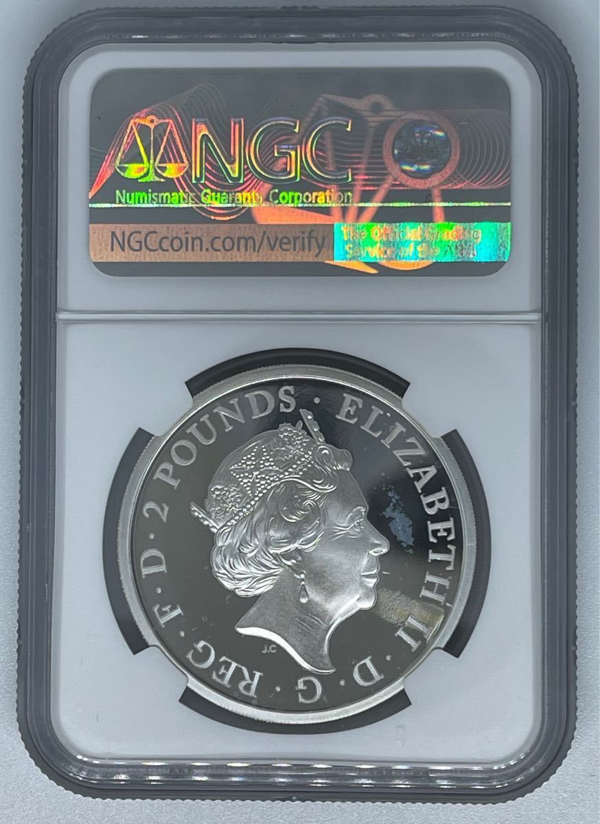 フルセット ブリタニア銀貨 2ポンド  ロイヤルミント 2021 エリザベス 銀貨 NGC PCGS ウナ ライオン エリザベス