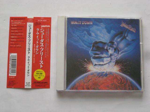 【★★★帯付き廃盤★★★】JUDAS PRIEST⑪初回盤(80sUK正統派)CHUCK BERRYのカバー、HALFORD・FIGHTのハイトーン・ボーカル_画像1