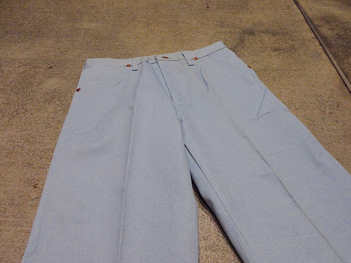 ビンテージ70's●DEADSTOCK Wrangler 13TLBLライトブルー表記W32 L36●211213r3-m-pnt-ot-W32古着ラングラーボトムス_画像6