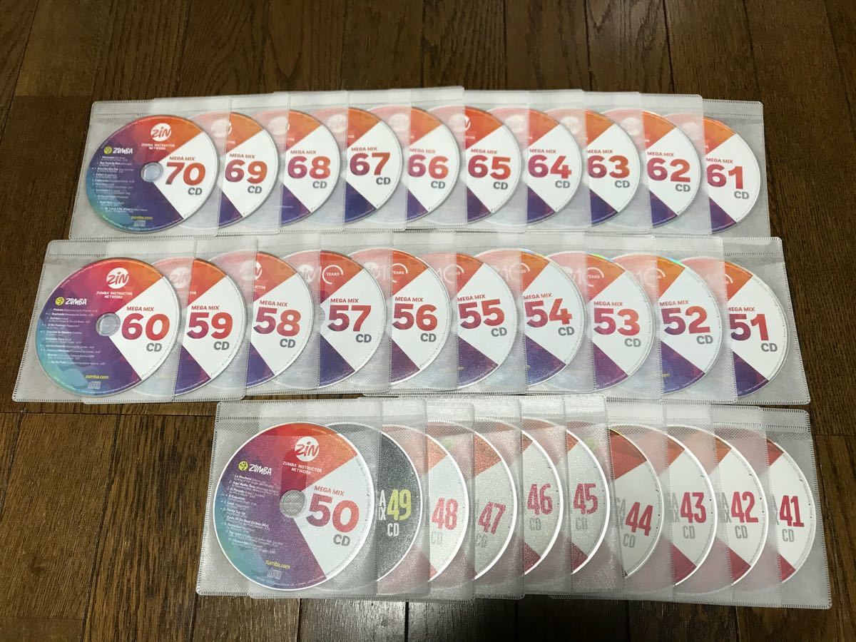 ZUMBA ZIN CD&DVD #51〜80 MEGA MIX #41〜70｜Yahoo!フリマ（旧PayPay