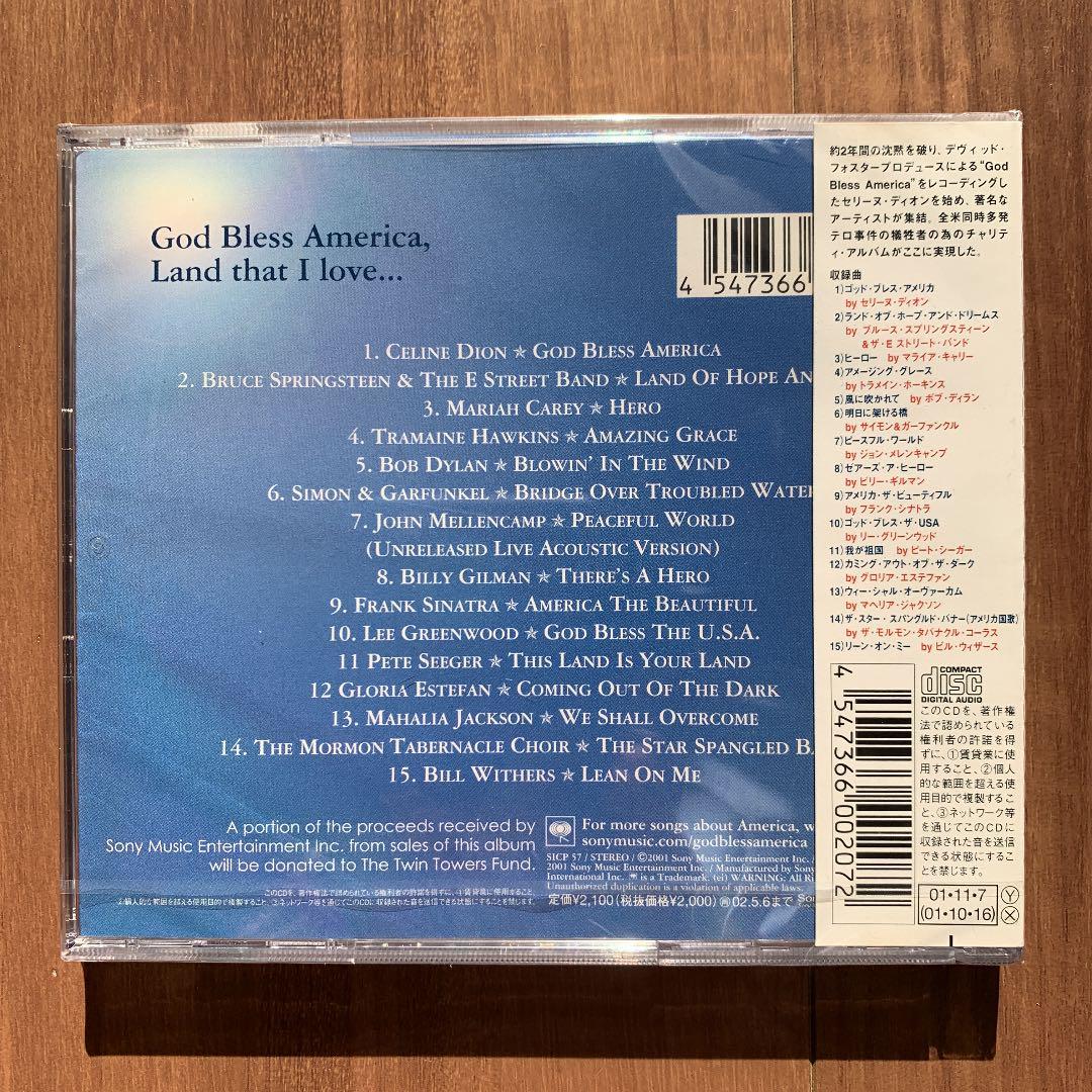 God Bless America ゴッド・ブレス・アメリカ Celine Dion Mariah Carey 新品未開封