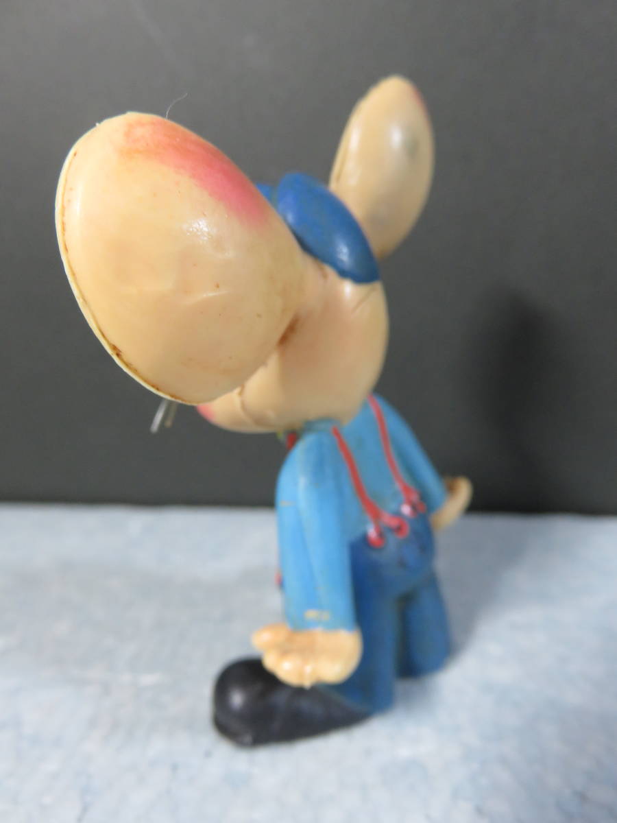 珍品　昭和レトロ　　ネズミのキャラクター　「トッポジージョ　ソフビ人形」　高さ　約７．３ｃｍ　MARIA　PEREGO_画像3