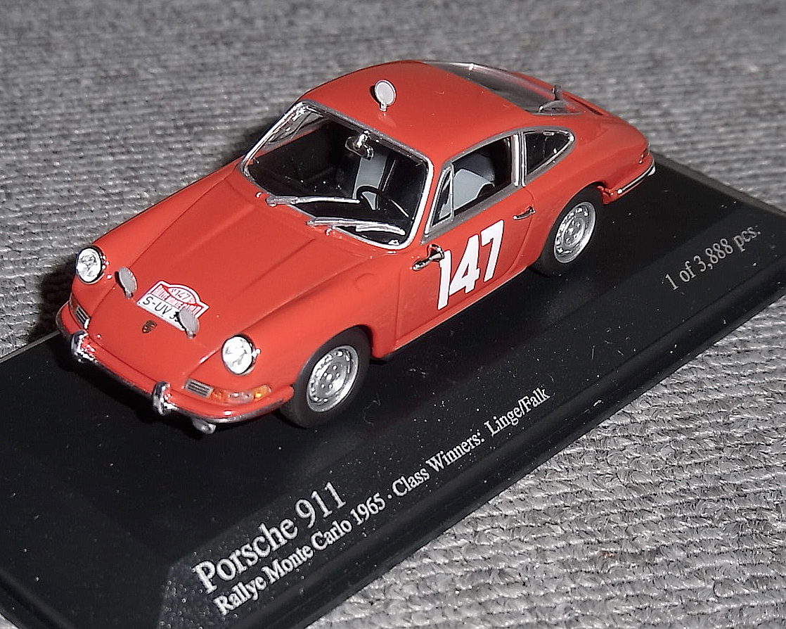 1/43 ポルシェ 911 (901) モンテカルロ 1965 147号車 クラス優勝 PORSCHE 911T モナコ ラリー_画像2