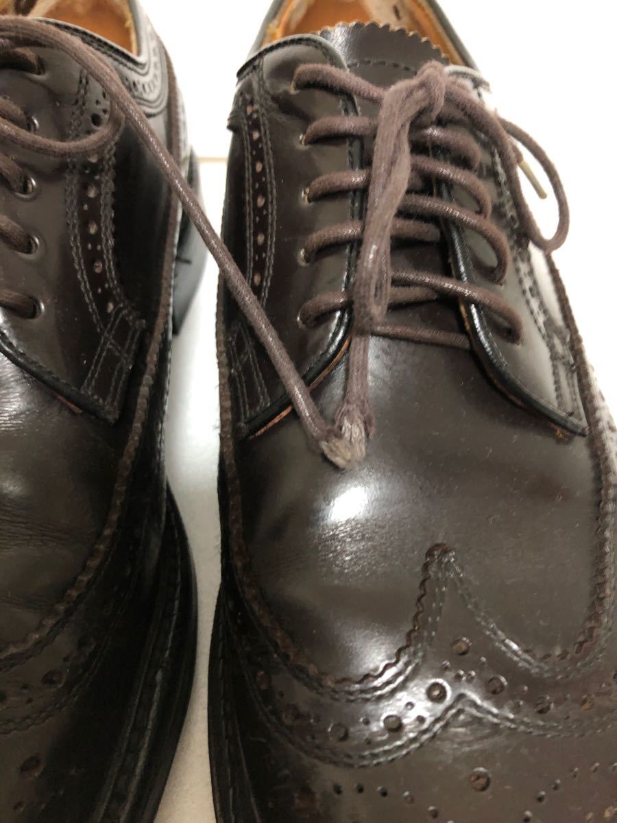 リーガル（REGAL）24.5EE　ウイング茶　革靴 ブラウン ウイングチップ 革靴 ビジネスシューズ ドレスシューズ