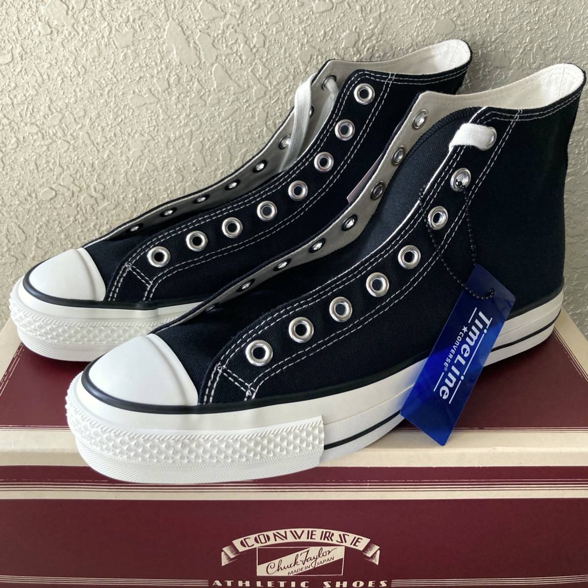 CONVERSE ALL STAR TIME LINE AS J VTG 59 HI BLK US8 26.5cm 新品