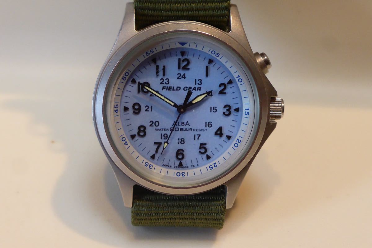 アルバ SEIKO セイコー ALBA フィールドギア ミリタリータイプ アルバ SEIKO セイコー ALBA フィールドギア ミリタリータイプ