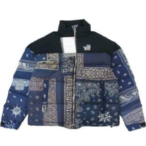 READYMADE BANDANA DOWN JACKET NAVY 1_画像1