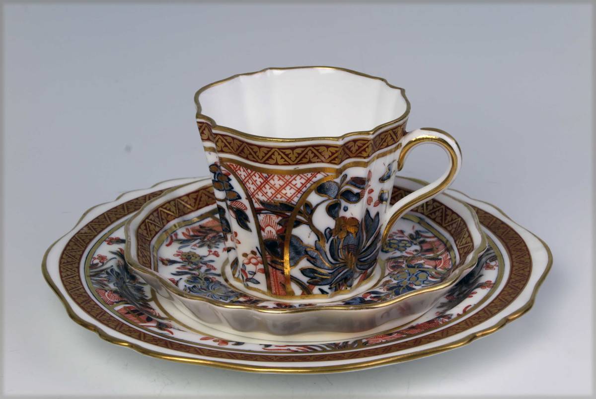 　ウェジウッド　＝　　豪華金彩　Old Cup&Saucer&Plate　　= Y1814=　 (1級品)_画像6