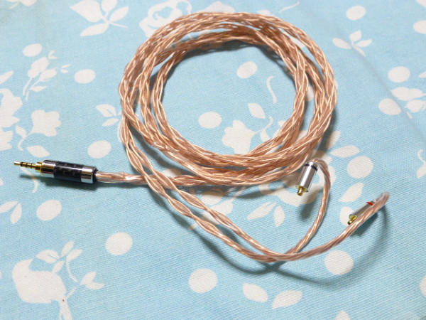 切り込み入 MMCX ケーブル MOGAMI 2944 八芯 ブレイド 編み込み 2.5mm4極 (カスタム対応可能) Shure Westone DP-X1A KANN SP1000