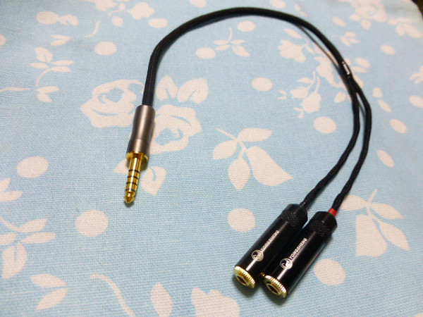 特別セール品】 4.4mm5極 → (3.5mm×2) PHA-3 変換ケーブル (カスタム