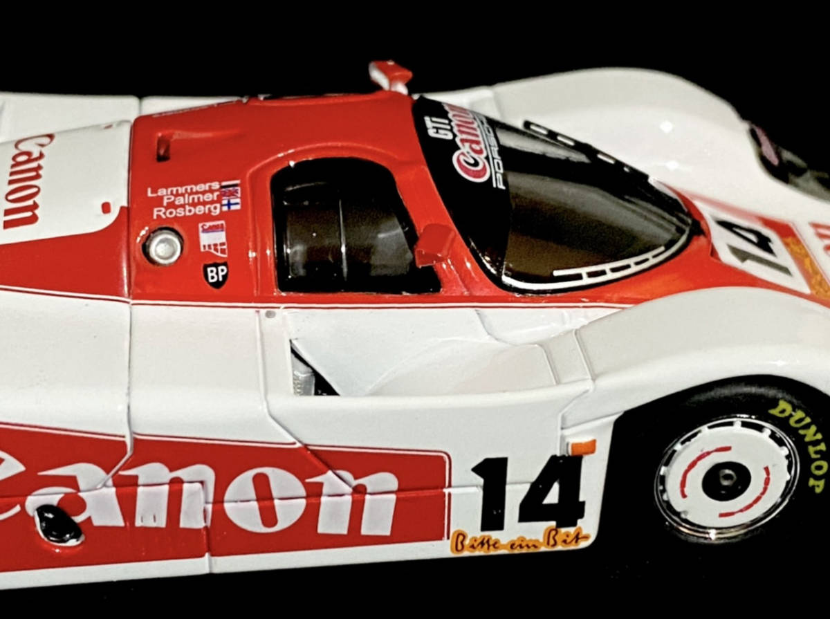 1/43 Canon Porsche 956 1983 Nurburgring 1000km ◆ Keke Rosberg / Jan Lamars / Jonathan Palmer #14 ◆ ポルシェ 935 956_画像9
