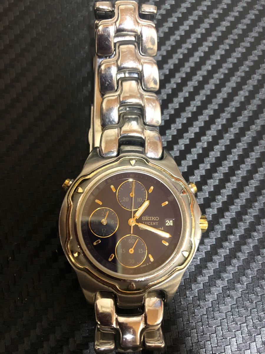1994年製 SEIKO セイコー LUCENT ルーセント クロノグラフ 電池 1994年製 SEIKO セイコー LUCENT ルーセント クロノグラフ 電池