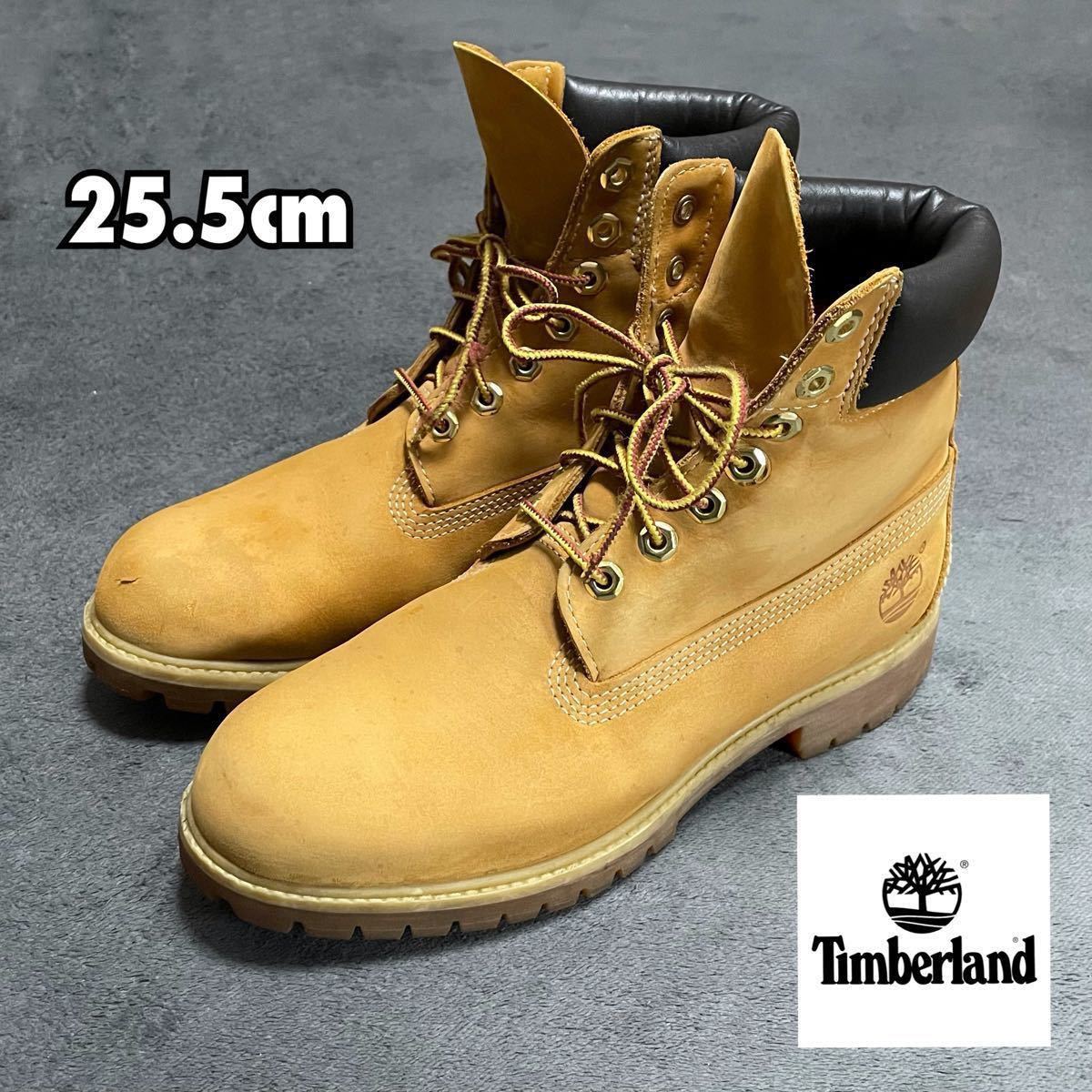 Timberland】ウィートブーツ イエローブーツ プレミアム 25 5cm Timberland】ウィートブーツ イエローブーツ プレミアム 25 5cm