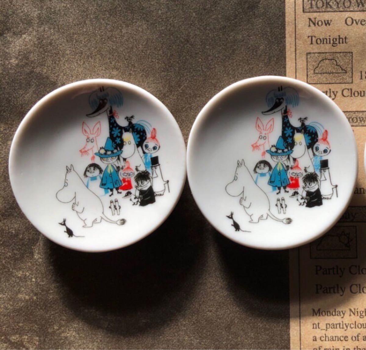 【ムーミン展】ミニチュア食器コレクション　豆皿　2枚