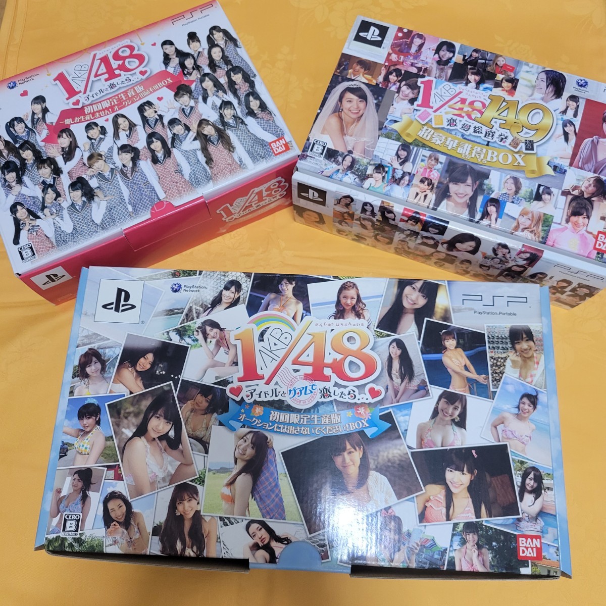 PSP ソフト AKB48 3点セット プレイステーションポータブル  AKB 48 初回限定品 総選挙 