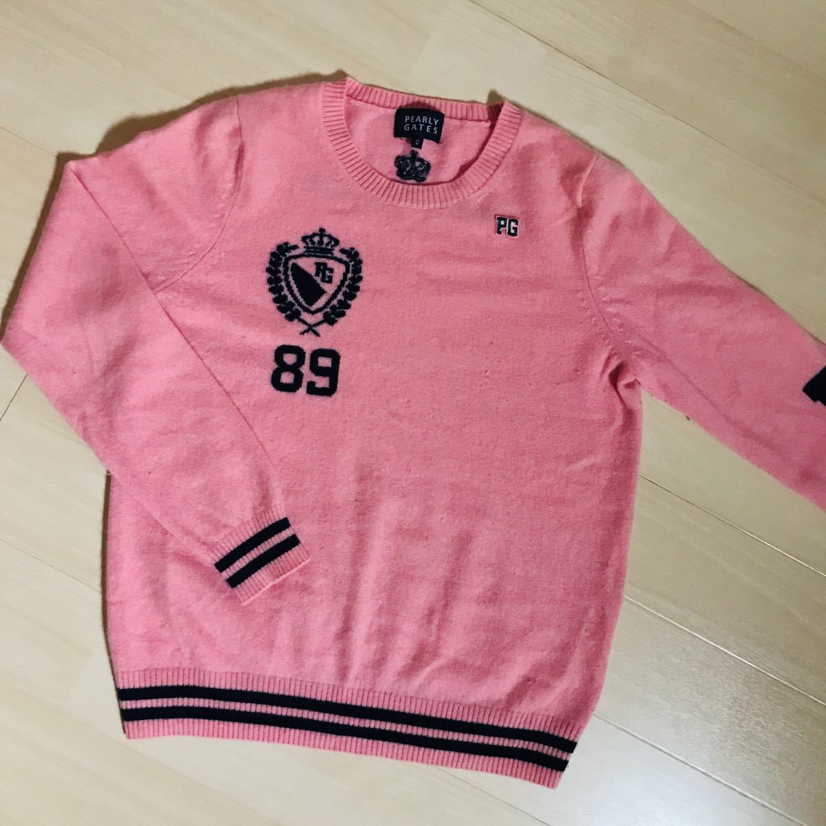 新品タグ付】パーリゲイツ カシミアセーター size0-