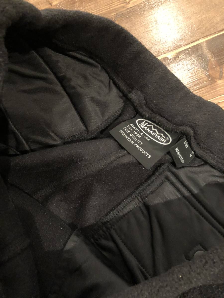 美品 MANASTASH POLARTEC PANTS III L ブラック マナスタッシュ ポーラ