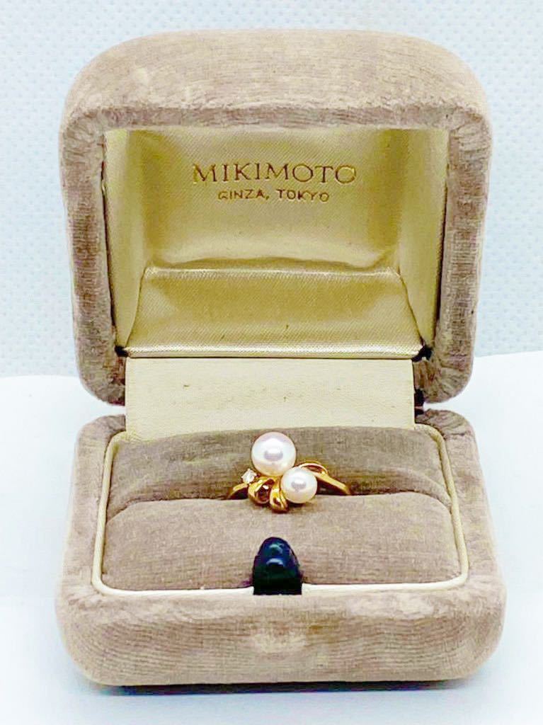 注目の福袋！ MIKIMOTO ミキモト パール k 18金 真珠 ダイヤ 指輪