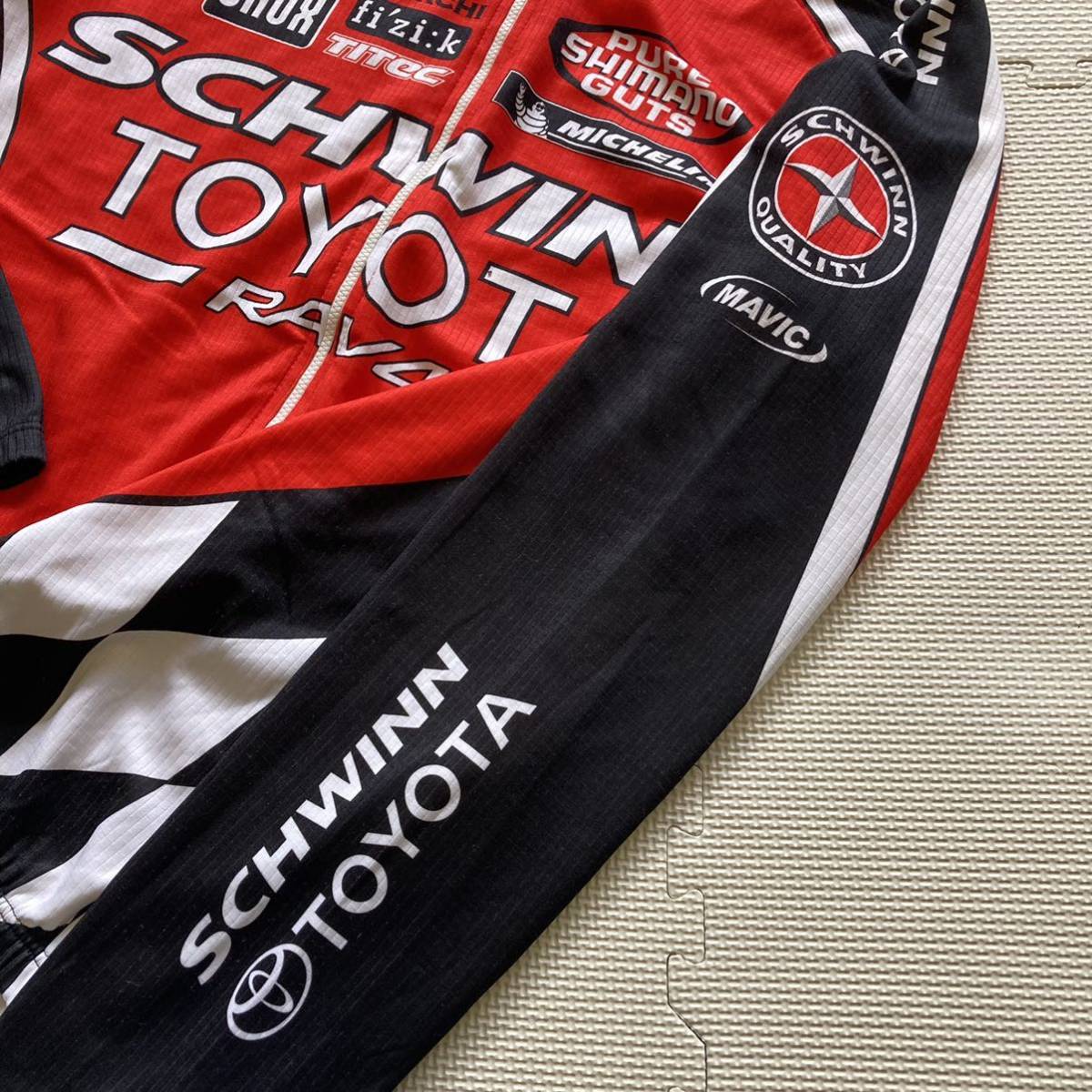 DE MARCHI イタリア製 サイクルジャージ ジャケット XLサイズ SCHIWINN TOYOTA Dainese_画像5