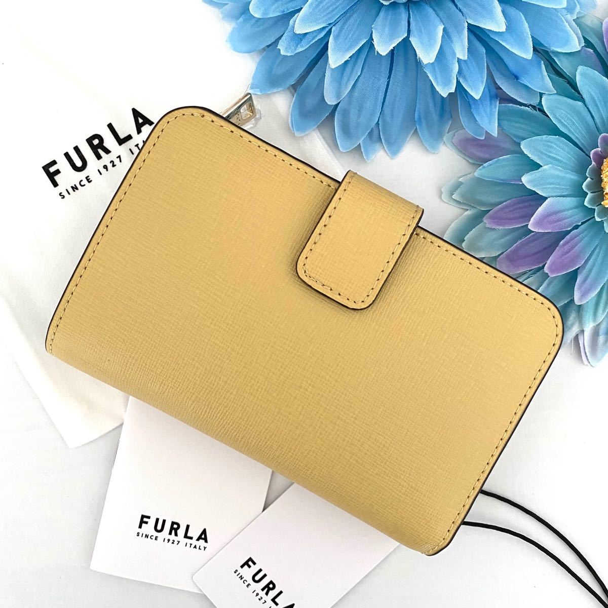 新品☆FURLA フルラ ベージュ バニラ レザー 折り財布 | tspea.org