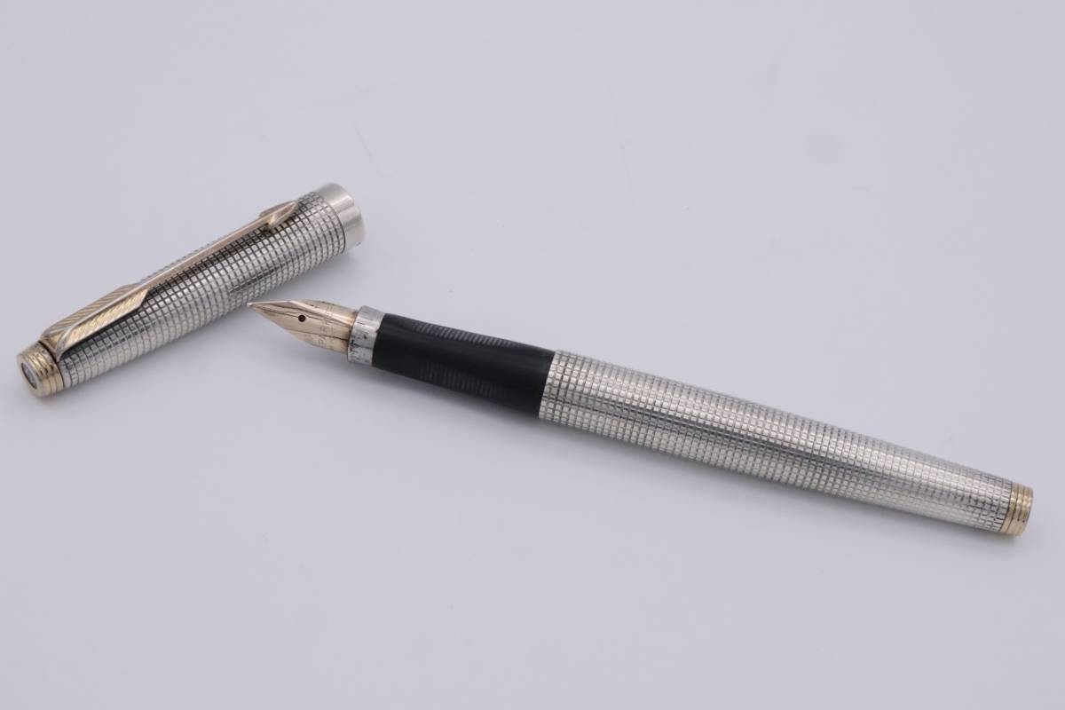 ◆◇万年筆 PARKER スターリングシルバー STERLING SILVER ペン先 14K XF MADE IN U.S.A.◇◆_画像1