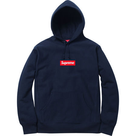 Supreme 16FW Box Logo Hooded Sweatshirt Navy S シュプリーム ボックスロゴ フーディ ネイビー 紺 サイズS 新品未使用_画像1