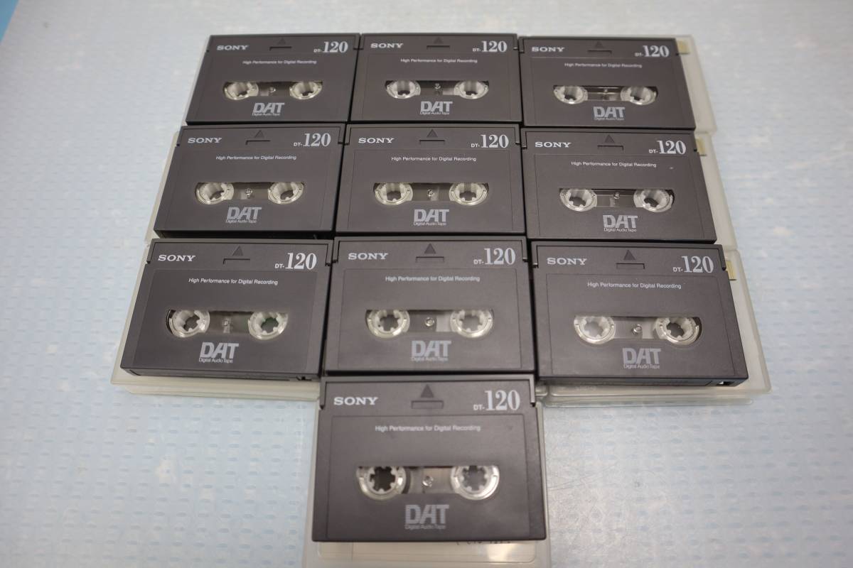 注目の福袋！ C2922 Tape Audio Digital DT-120 DAT Sony 10本セット ＄ ☆中古DATテープ - 記録媒体